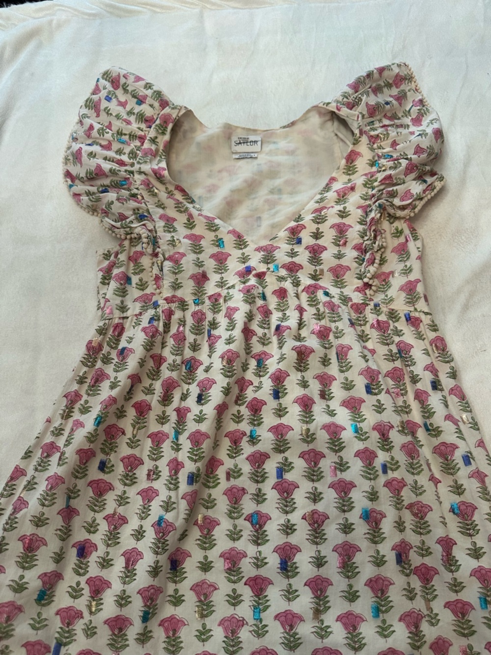 SAYLOR Multi Darya Cherry Blossom Maxi Dress Size Small 38500 - Picture 11 of 16